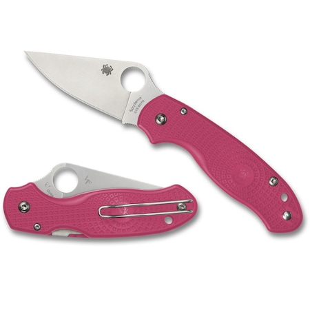 Spyderco 2024 Spyderco Reveal 14, Para 3 Pink Lightweight Plainedge Living Beyond Breast Cancer, Plain Edge SPY-C223PPN